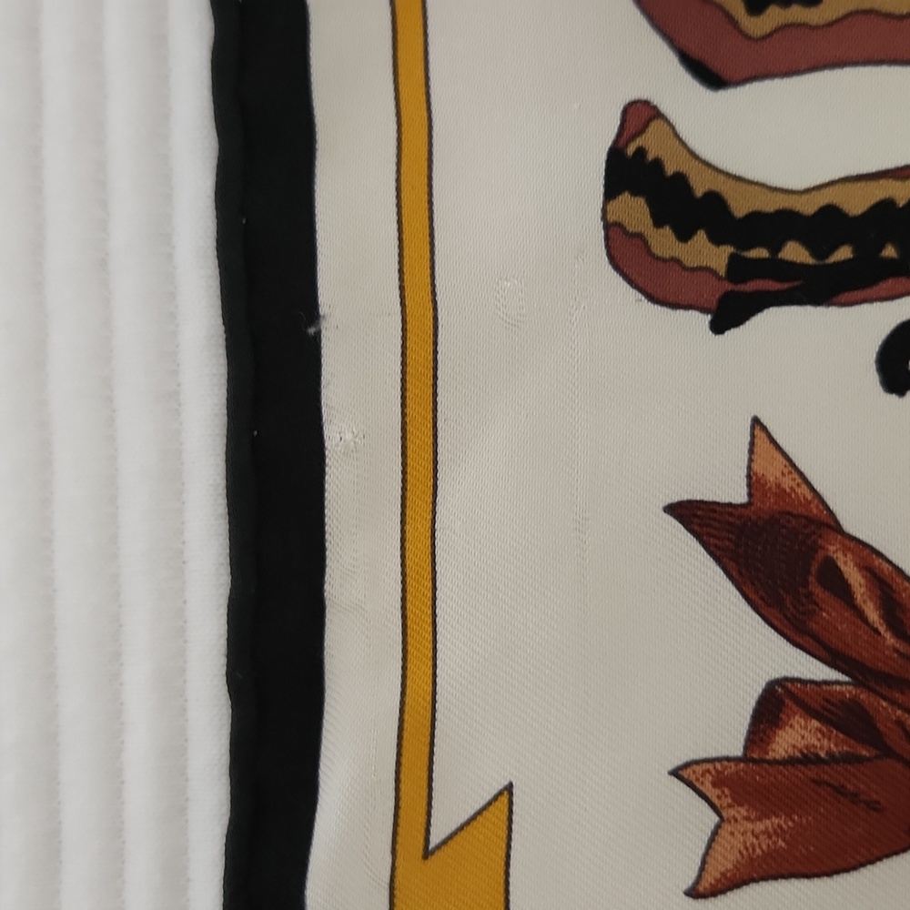 Colorful Patterned Silk Scarf - Picture 8 of 8